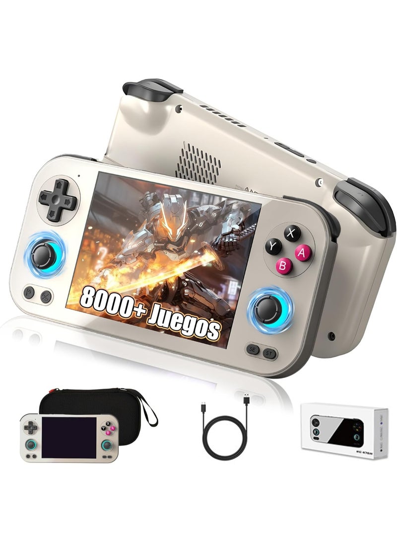 RG 476H Retro Handheld Game Console, AI Function Game Console, 4.7" 1280*960P LTPS In-Cell Screen, Android 13, 2.4/5G WiFi&BT 5.0, Wireless Screen Transmission, No TF Card, 8+128G Storage + 256G RAM + Full Screen Storage - Image 1