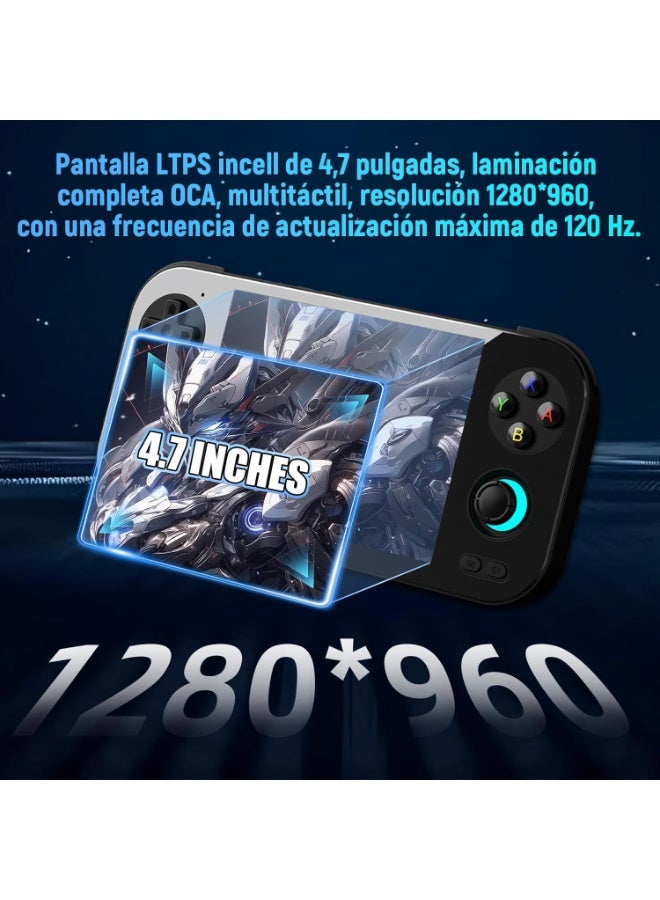 RG 476H Retro Handheld Game Console, AI Function Game Console, 4.7" 1280*960P LTPS In-Cell Screen, Android 13, 2.4/5G WiFi&BT 5.0, Wireless Screen Transmission, No TF Card, 8+128G Storage + 256G RAM + Full Screen Storage - Image 3