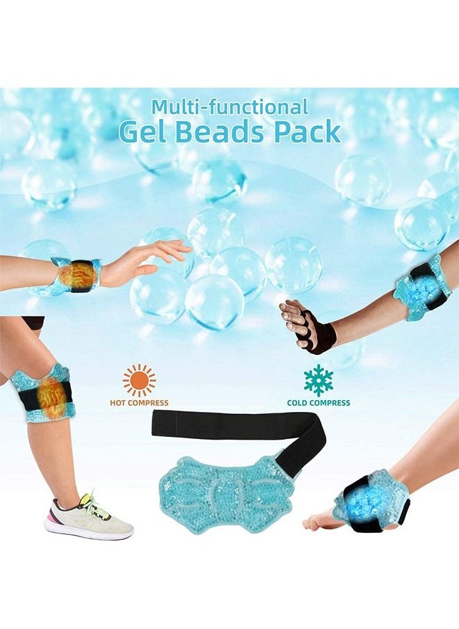 MVAQKLM  - Ankle/Sport Foot Ice Therapy Wrap,Hot Cold Ice Gel Pack with Adjustable Brace for Sprained Ankles, Plantar Fasciitis,tendonitis, and Swelling Feet,Microwaveable, Freezable and Reusable - Image 1