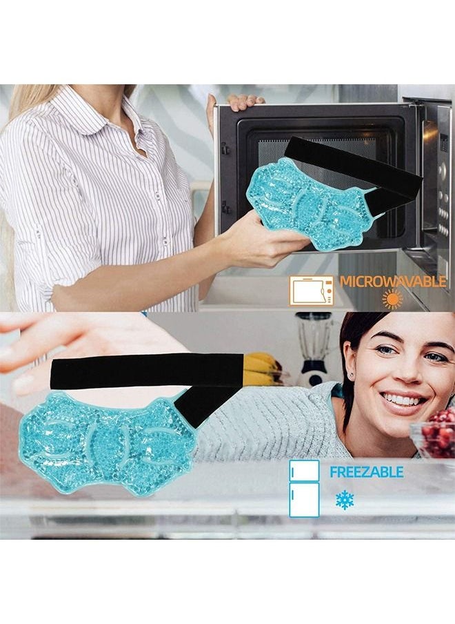 MVAQKLM  - Ankle/Sport Foot Ice Therapy Wrap,Hot Cold Ice Gel Pack with Adjustable Brace for Sprained Ankles, Plantar Fasciitis,tendonitis, and Swelling Feet,Microwaveable, Freezable and Reusable - Image 1