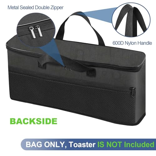 NUENSS-ROR Carrying Bag for Bella 2 Slice Slim Toaster, Portable Outdoor Toaster Travel Carrier Bag Case for Bella, Waterproof & Heat-Resistant 2 Slice Bread Maker Bag with Aluminum Foil Lining - Image 5