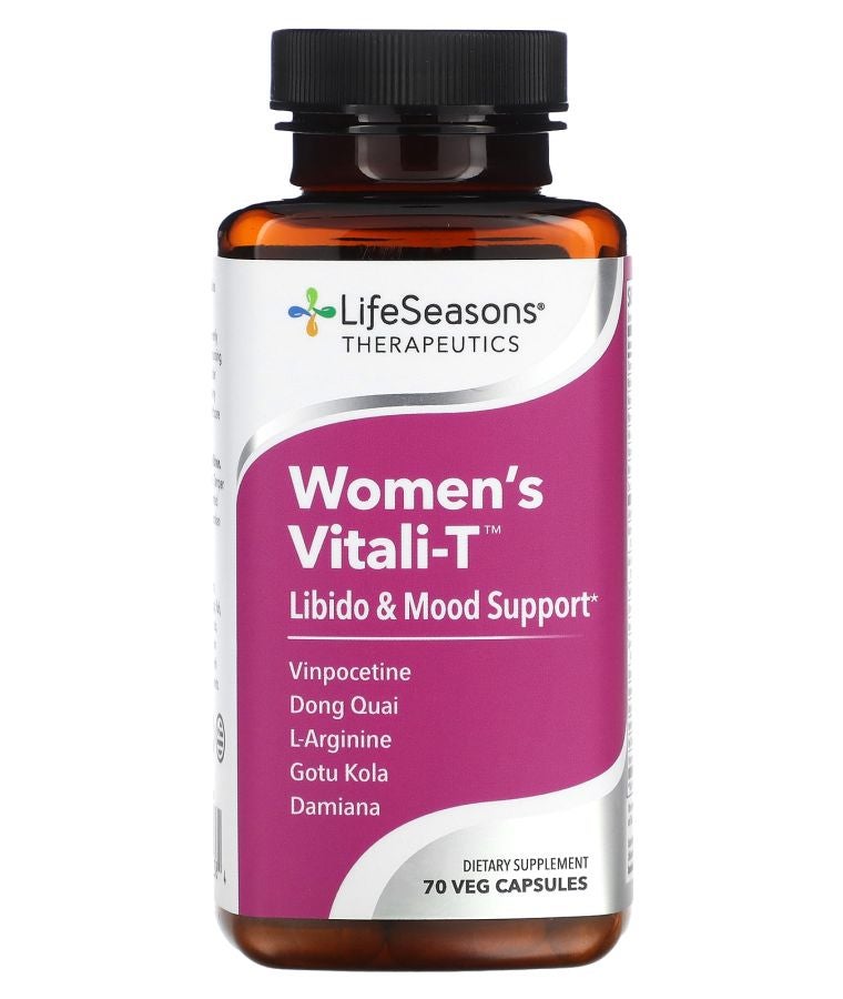 LifeSeasons Women's Vitali-T Libido & Mood Support 70 Veg Capsules