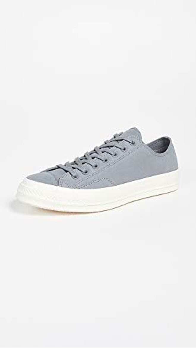 Converse Women's Chuck Taylor All Star Dainty Low Top Sneaker - Charcoal - Image 3