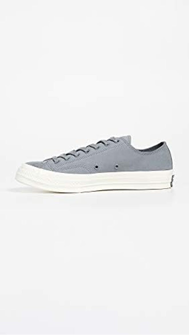 Converse Women's Chuck Taylor All Star Dainty Low Top Sneaker - Charcoal - Image 4