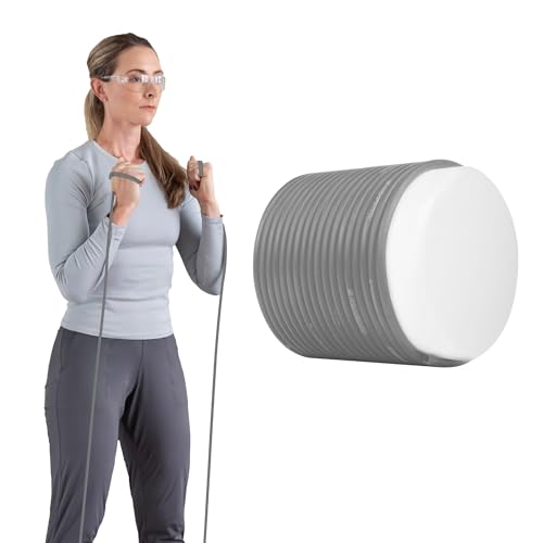 TheraBand أنبوب مقاومة لاتكس ثيرا بان 21170 الاحترافي للجسم العلوي، الجسم السفلي، تمارين القلب، إعادة التأهيل والتكييف، 100'، ثقيل جداً، مستوى متقدم 2، فضي - Image 1