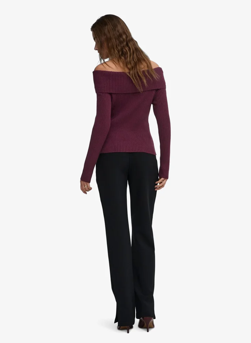 Only Casual Long Sleeve Off Shoulder Top