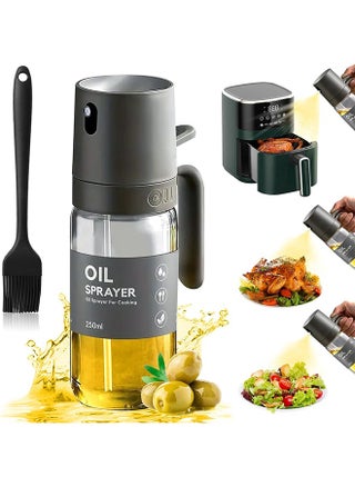 250 ml Olive Oil Spray Bottle with Oil Brush, Oil Sprayer for Cooking, Air Fryer Oil Spray Bottle, Oil Sprayer for Kitchen, Salad, Frying - pzsku/Z515EEB048AD4BC20A240Z/45/1746200998/f9409531-6d46-446f-b967-2fb43470fae7