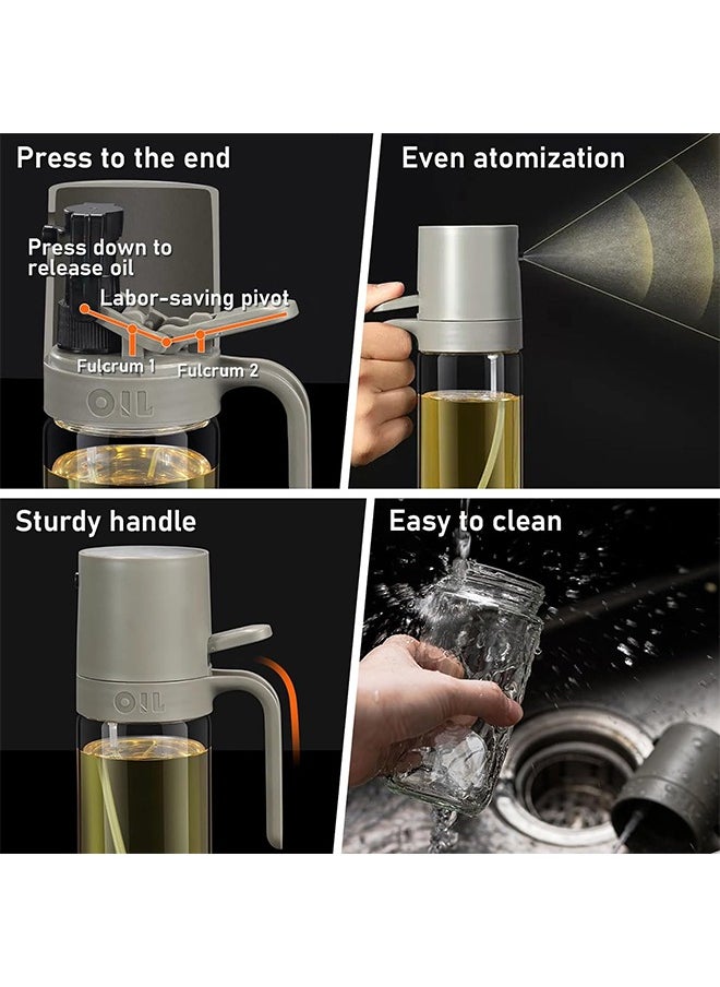 250 ml Olive Oil Spray Bottle with Oil Brush, Oil Sprayer for Cooking, Air Fryer Oil Spray Bottle, Oil Sprayer for Kitchen, Salad, Frying