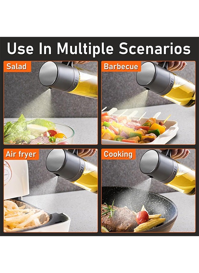 250 ml Olive Oil Spray Bottle with Oil Brush, Oil Sprayer for Cooking, Air Fryer Oil Spray Bottle, Oil Sprayer for Kitchen, Salad, Frying