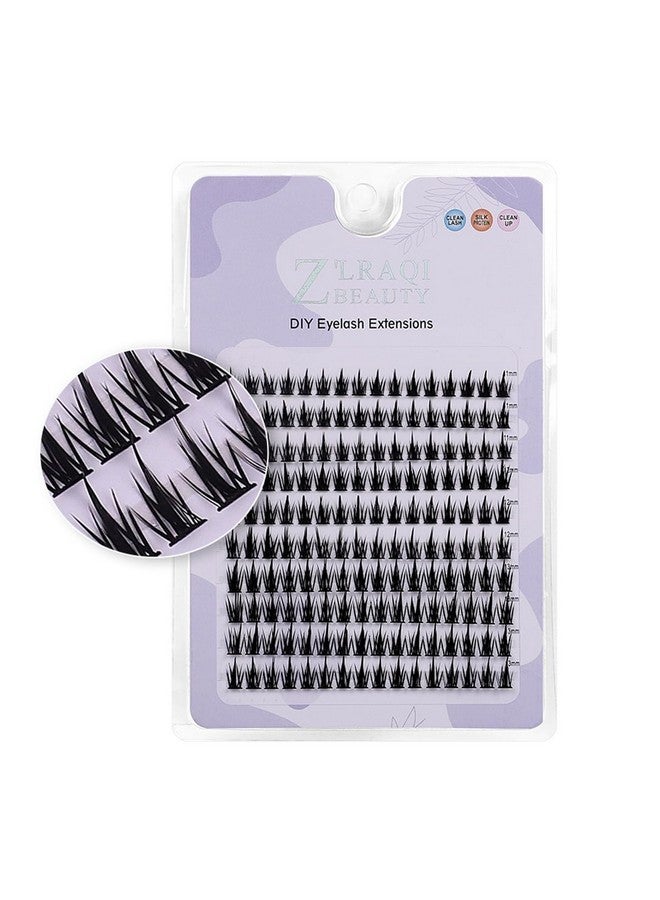 maycreate False Eyelash Extensions Kit, Diy 160Pcs Eye Lashes Clusters, 11-12-13Mm Mixed Natural Curl False Eyelashes For Women Girls Home Use Wispy Lash - Image 1