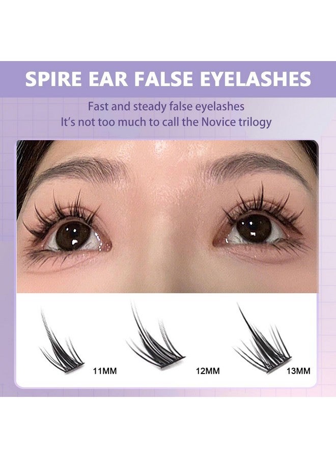 maycreate False Eyelash Extensions Kit, Diy 160Pcs Eye Lashes Clusters, 11-12-13Mm Mixed Natural Curl False Eyelashes For Women Girls Home Use Wispy Lash - Image 2