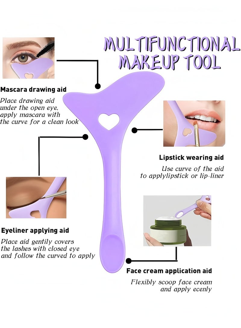 أبلينم استنسل مكياج العيون متعدد الوظائف، واقي الماسكارا، وسادات الرموش، أداة وضع ظلال العيون، أداة مساعدة لتحديد العيون قابلة لإعادة الاستخدام، دليل ظلال العيون للنساء والمبتدئات - Image 2