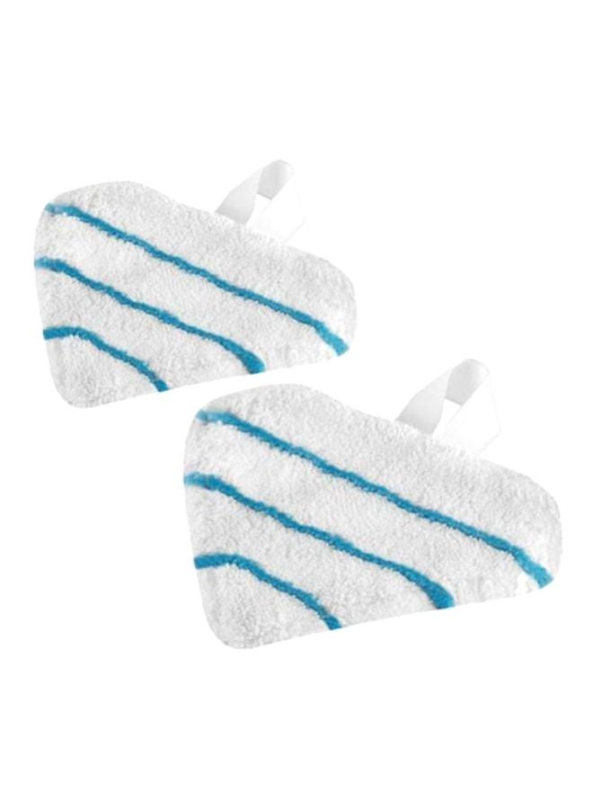 BLACK+DECKER 2-Piece Deluxe Mop Pad White/Blue - Image 1
