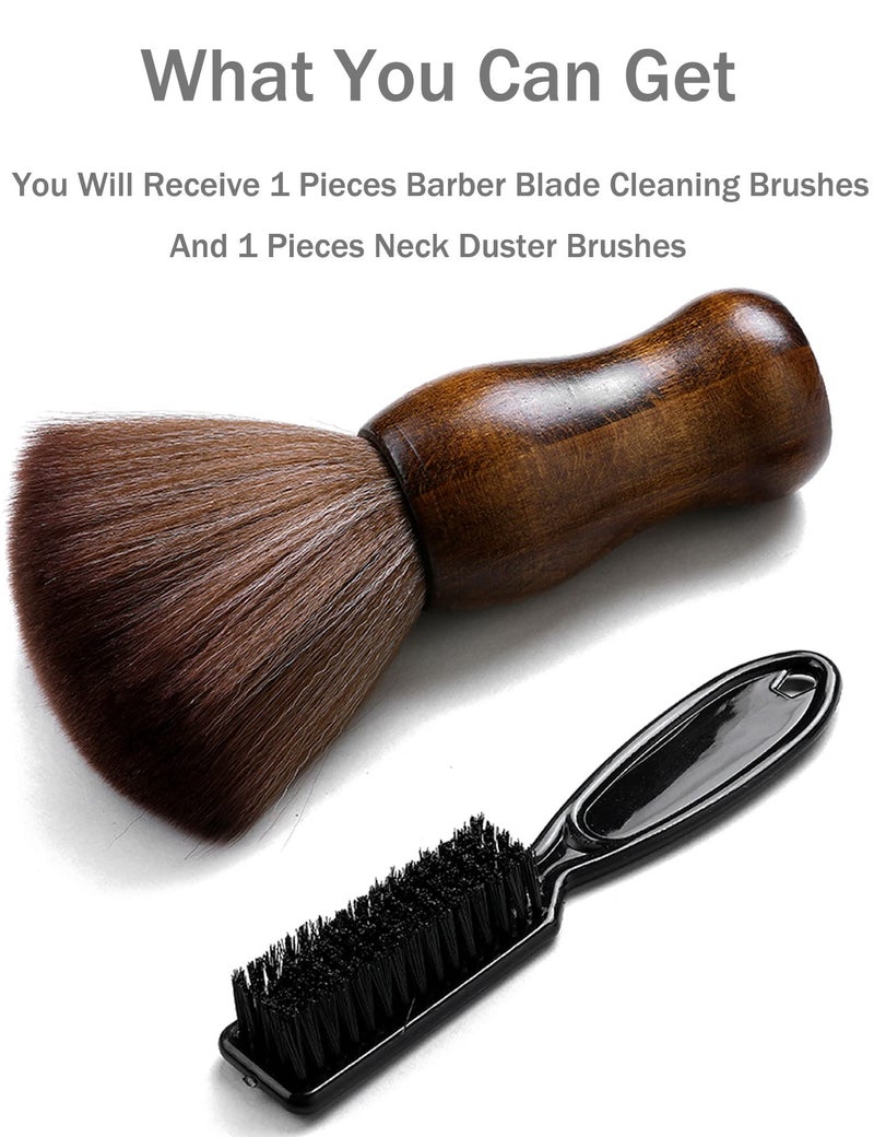 Borogo Barber Neck Duster Brush - Borogo Professional Barber Large Hair Cutting Cleaning Hairbrush Styling Tool (Neck brush+Black brush) - Image 5