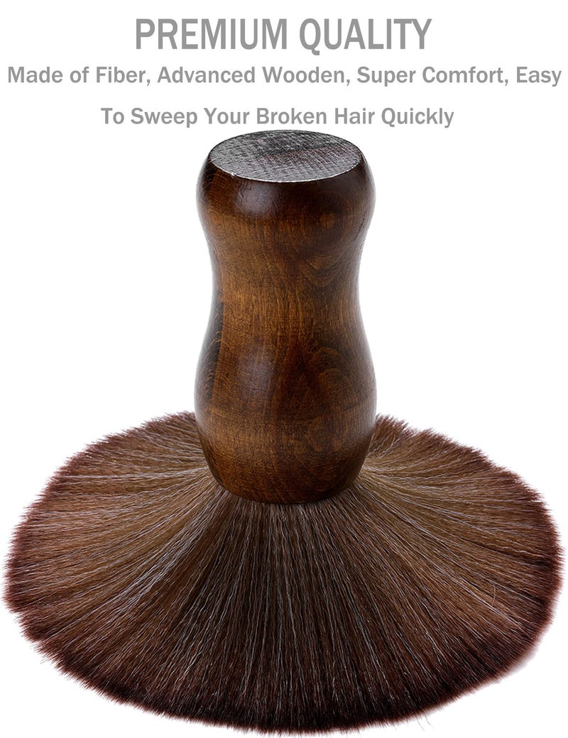 Borogo Barber Neck Duster Brush - Borogo Professional Barber Large Hair Cutting Cleaning Hairbrush Styling Tool (Neck brush+Black brush) - Image 4