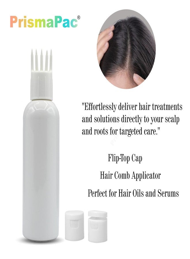 PrismaPac Scalp & Hair Root Applicator Bottle, Empty Refillable Container for DIY Care, Oil, Serum, Shampoo & Medicine | Leak-Proof & Travel-Friendly - 100 ml (White, Pack of 10) - Image 2