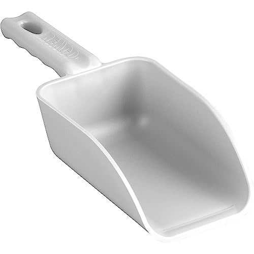Remco Vikan Remco 63005 Color-Coded Plastic Hand Scoop - BPA-Free Food-Safe Kitchen Utensils, Restaurant and Food Service Supplies, 16 oz, White - Image 1
