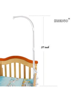Hleeduo Diy 37 Inch Baby Crib Mobile Bed Bell Holder Music Box Holder Arm Bracket Baby Bed Stent Set Nut Screw  - Image 3