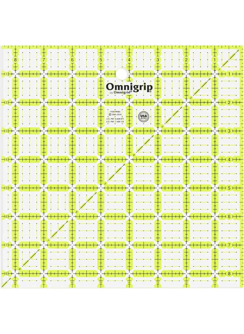 Omnigrid Dritz 65in 85in 105in Omnigrip Square Ruler Combo Pack 6 by 6 Stitched in Yarn Clear RN65105S  - Image 4