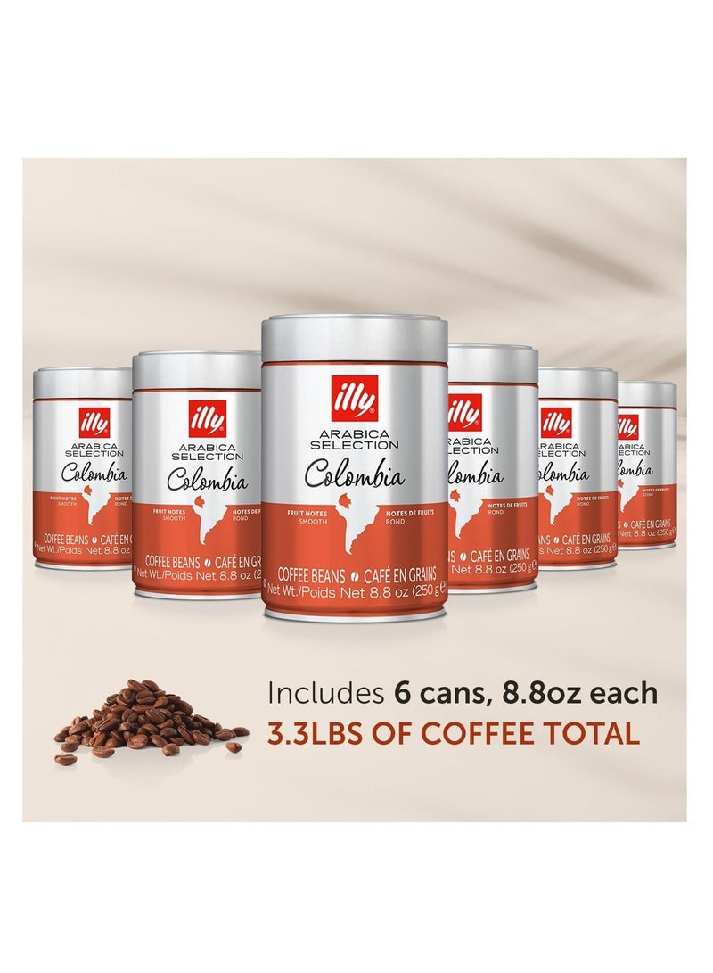 Illy Arabica Selection Colombia Single Origin Medium Roast Whole Bean Coffee – Pack of 6 - Image 2