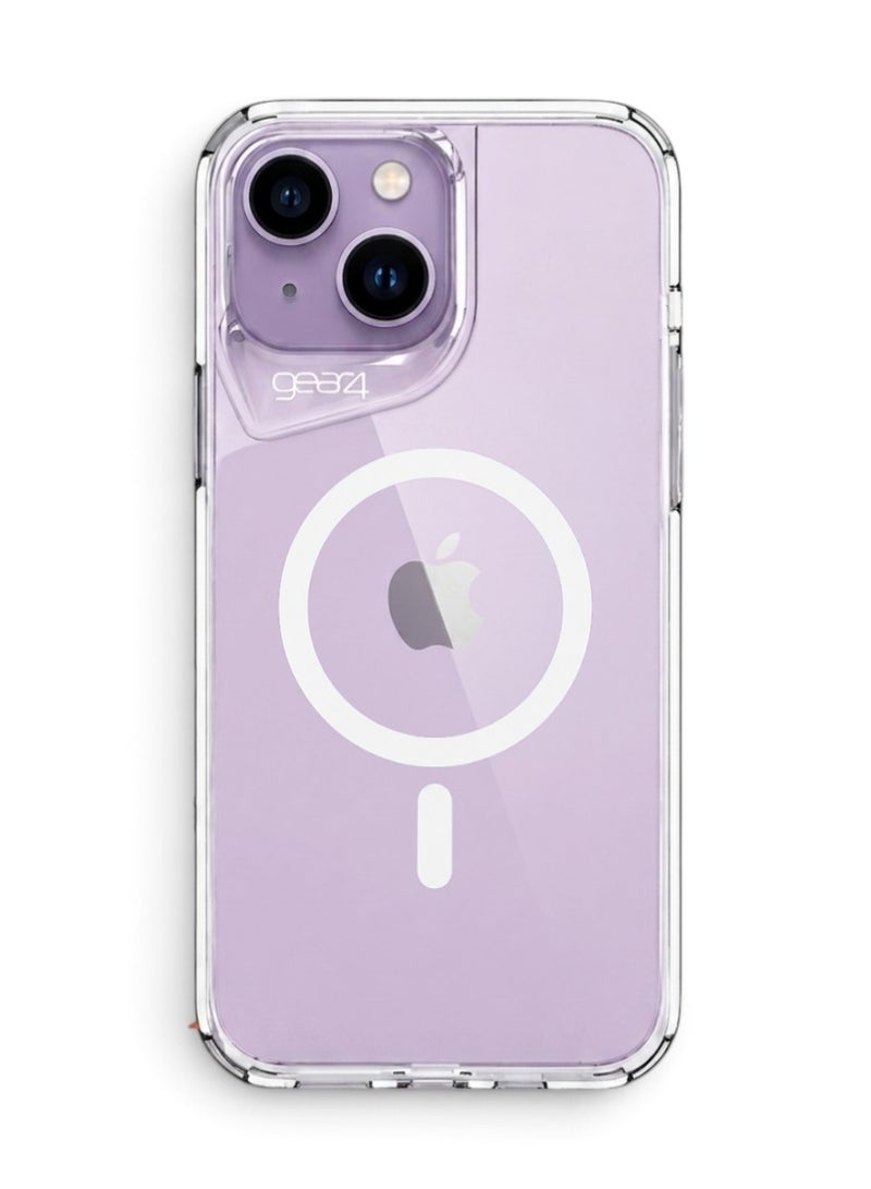 iPhone 14 Plus, Shockproof Case Magnetic Anti-Scratch Protective Cover with MagSafe Wireless Charging, Made of High-Quality TPU - Clear