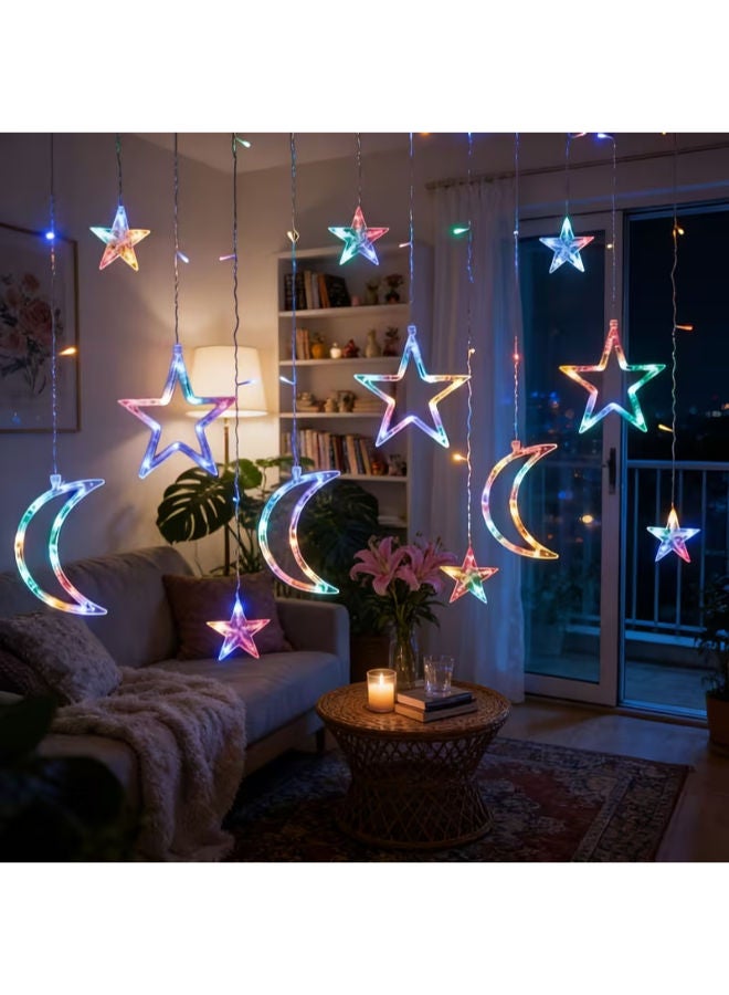 LED  Moon Curtain Light with  RGB Night Light - Image 1
