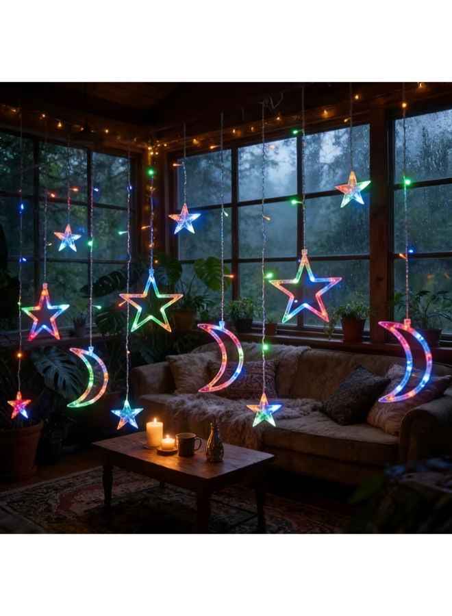 LED  Moon Curtain Light with  RGB Night Light - Image 4
