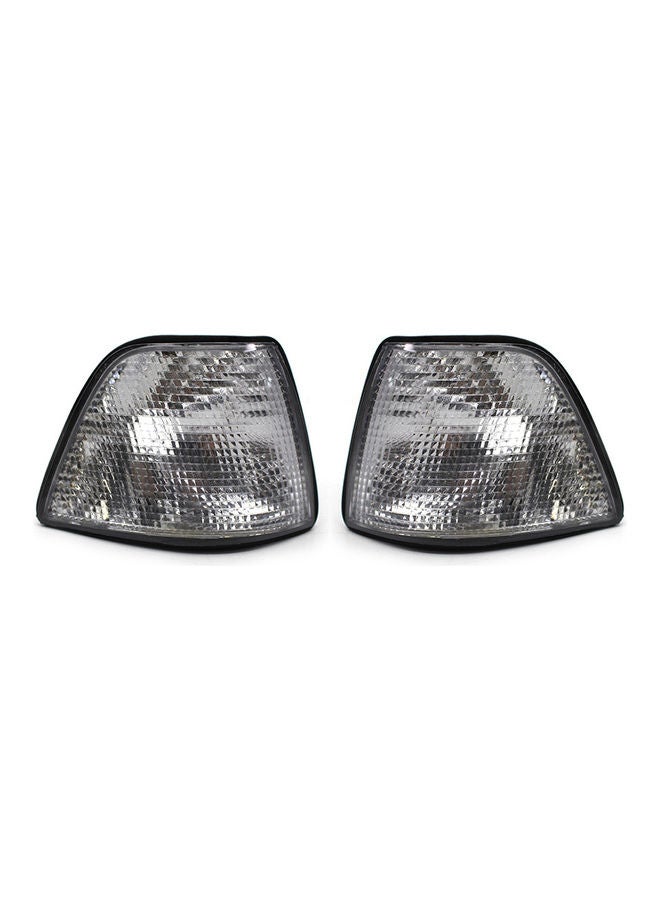 Loquat 2-Piece Turn Signal Light With White Lens - Image 1