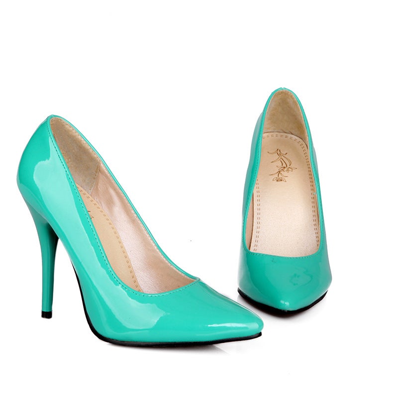 Dropshopping New Products 2022 30-48 Yards Pointed Solid Color High-Heeled Shoes - Image 1
