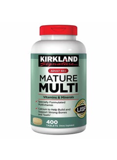 Kirkland Signature Signature Adult 50+ Multi Vitamins & Minerals, 400 Tablets (2 Pack)  - Image 1