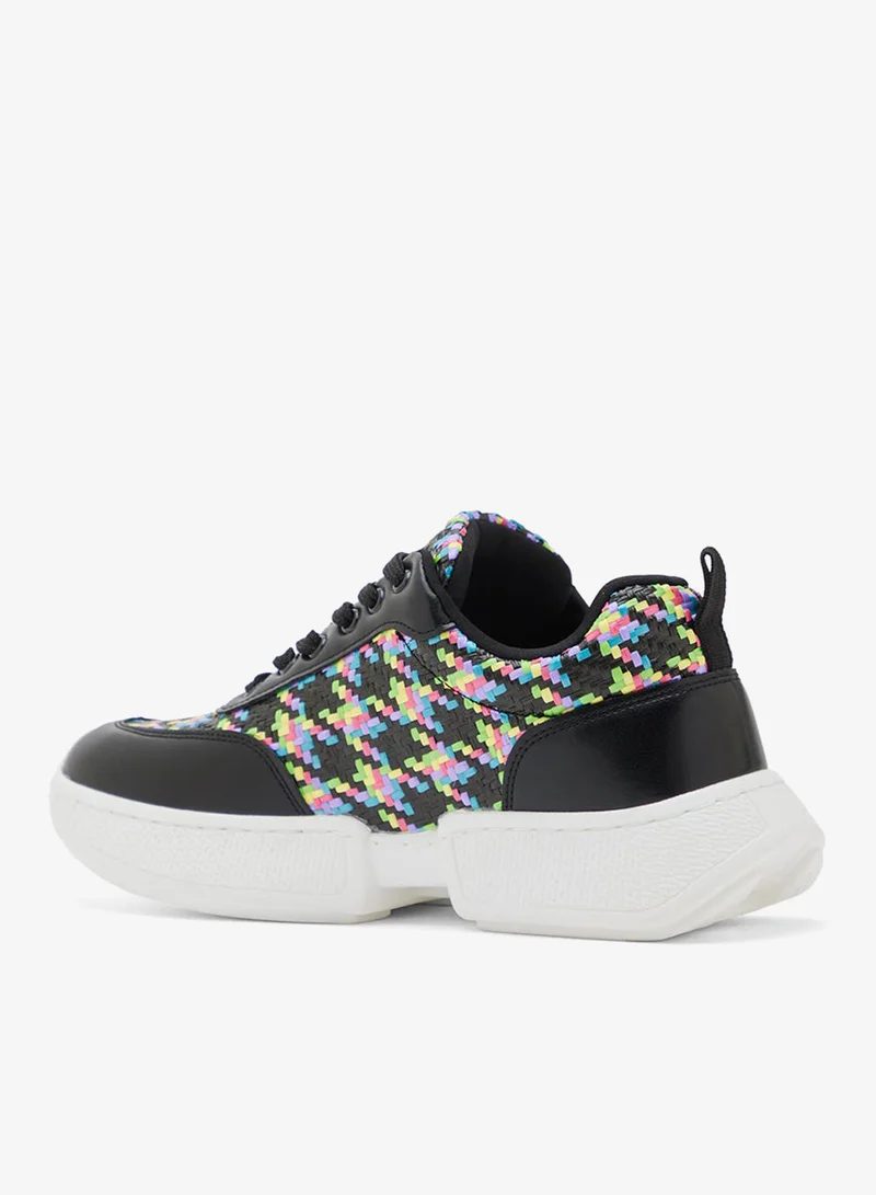 Ginger Weave Panel Chunky Sneakers