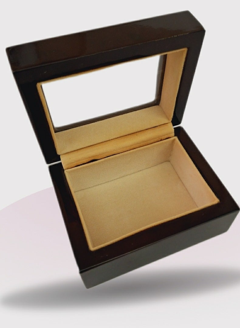 الزعابية صندوق خشبي كلاسيكي فارغ للعود 10*8*5.5 سم - Image 2