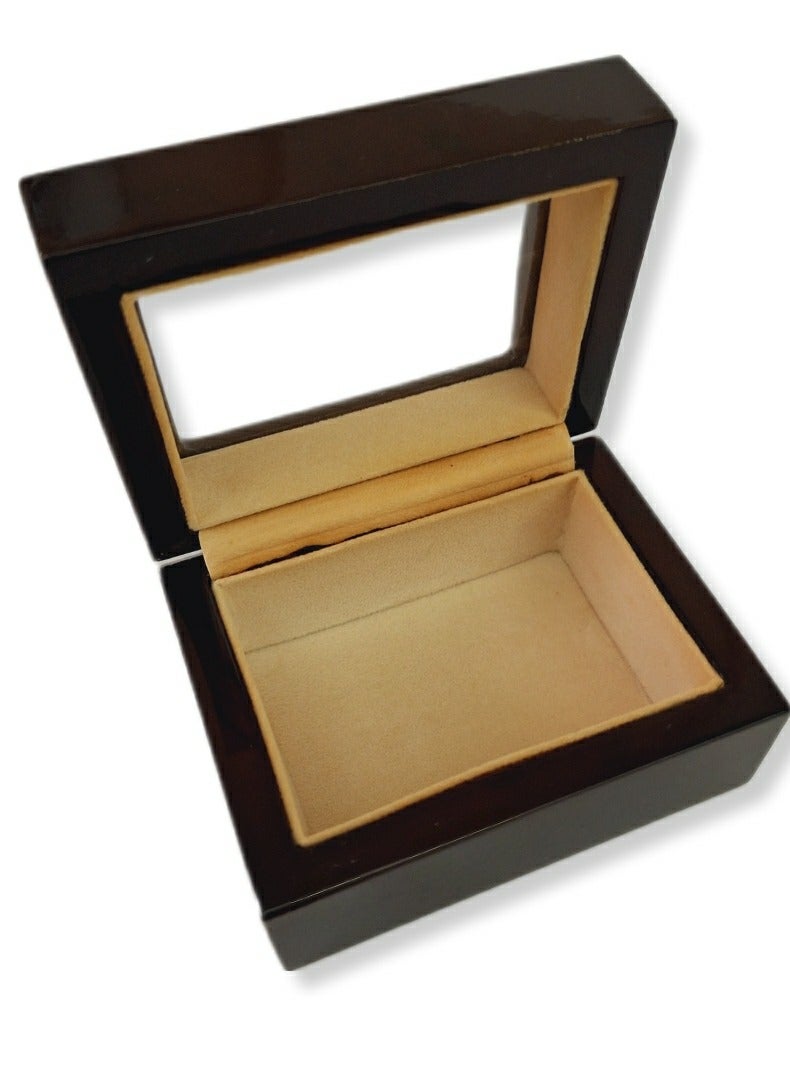 الزعابية صندوق خشبي كلاسيكي فارغ للعود 10*8*5.5 سم - Image 4