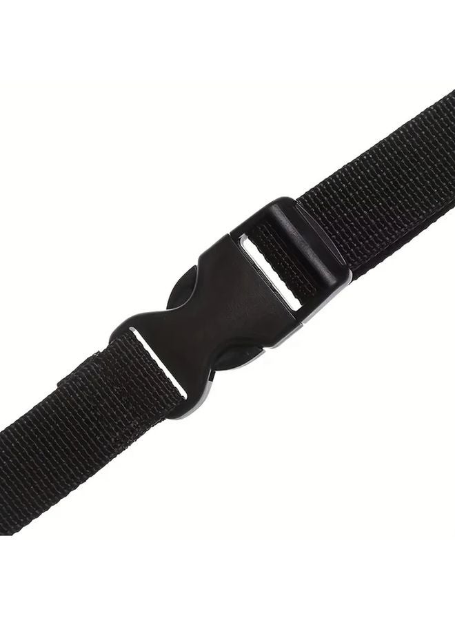 Heavy Duty Black Ratchet Strap 1pc Metal Buckle Adjustable Cargo Tie Down - Image 5