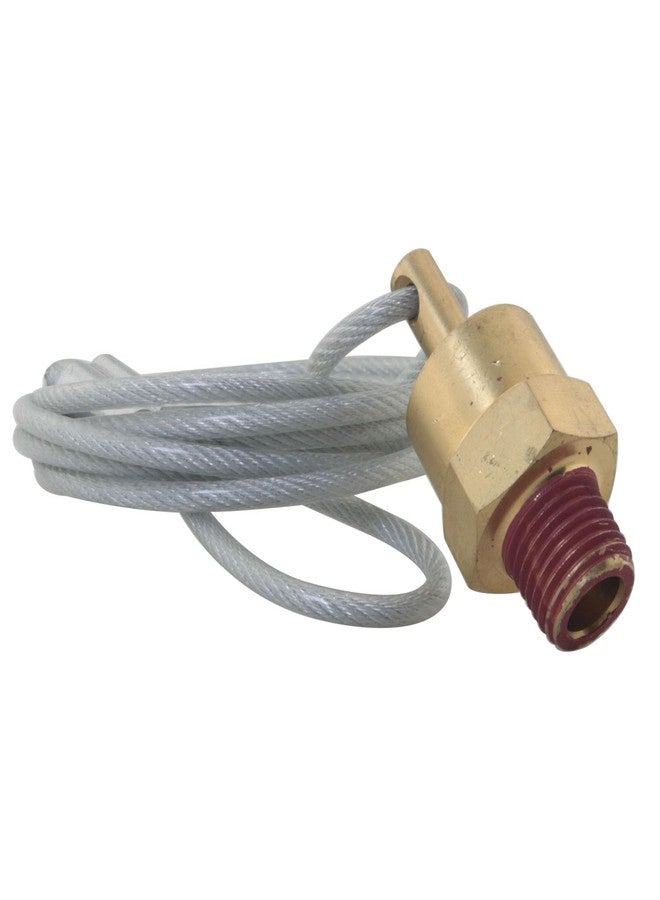 DGBRSM Semi Trailer Air Tank Drain Valve 1/4 Inch NPT Plug Adjustment with 60 Inch Cable Solid Brass Material - Image 4