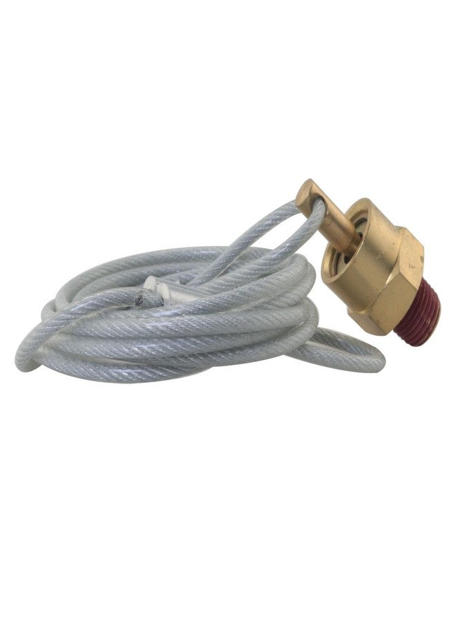 DGBRSM Semi Trailer Air Tank Drain Valve 1/4 Inch NPT Plug Adjustment with 60 Inch Cable Solid Brass Material - Image 3