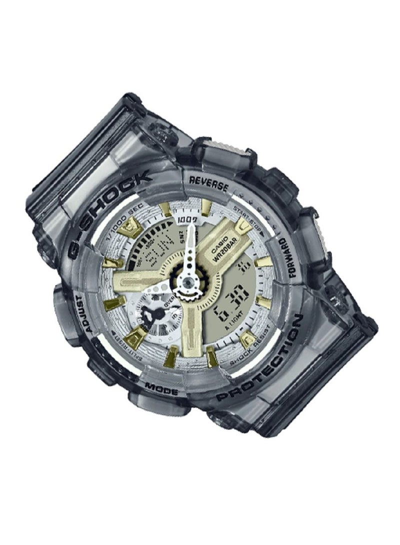 كاسيو ساعة كاسيو جي شوك النسائية التناظرية الرقمية حزام الراتنج GMA-S110GS-8ADR. - Image 2