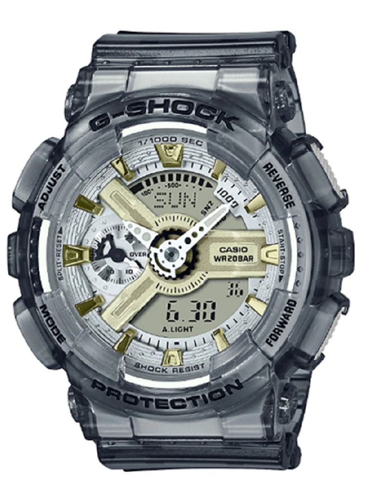 كاسيو ساعة كاسيو جي شوك النسائية التناظرية الرقمية حزام الراتنج GMA-S110GS-8ADR. - Image 1