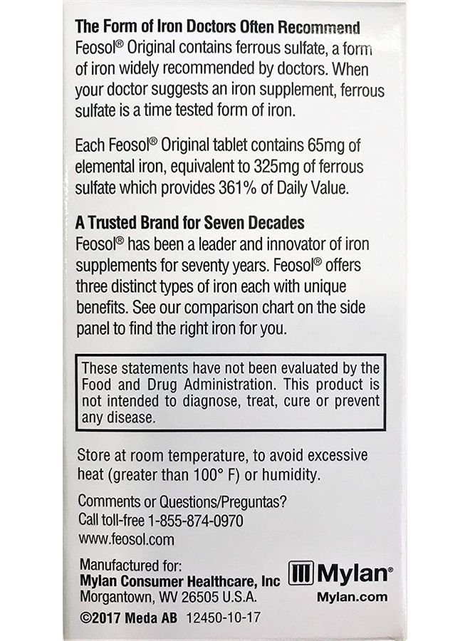 Feosol Original Vitamins, 120 Count (Pack of 2) by Feosol - Image 3