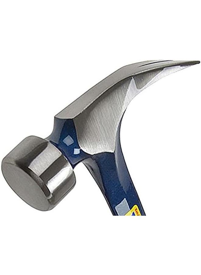 Estwing Big Blue Framing Hammer 25 Oz Straight Rip Claw With Forged Steel Construction And Shock Reduction Grip E3 25S  - Image 2