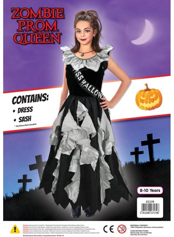 Bristol Novelty Zombie Prom Queen Costume - Image 1