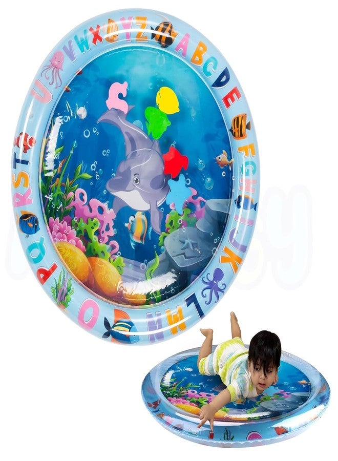 GLADBACK Baby Kids Water Play Mat Toys Inflatable Tummy Time Leakproof Water Play Mat, Fun Activity Play Center Indoor and Outdoor Water Play Mat for Baby Random Design