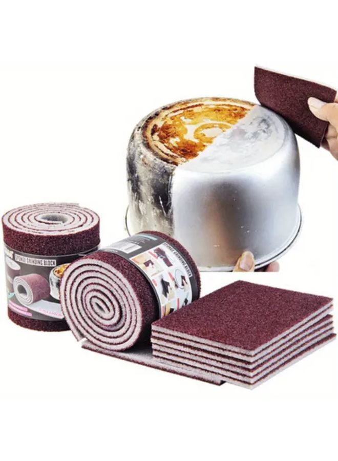 5 Pack Sandpaper Sponge Scrub Pads Rust Remover Kitchen Cleaning Brush Manual Sanding Tool - Image 2