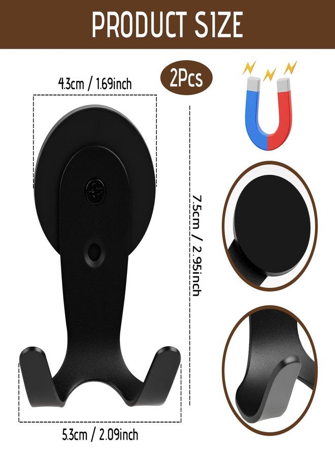 Pinsit 2Pack Magnetic Coffee Tamper Portafilter Holder, Wall Mount Coffee Portafilter Holder for 51 53 58mm Portafilters, Black Stainless Steel Espresso Organizer Compatible with Breville, Rancilio etc - Image 3