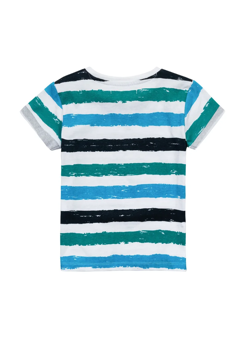 مينوتي Kids Boys Fashionable T-Shirt With Roll Up Sleeves