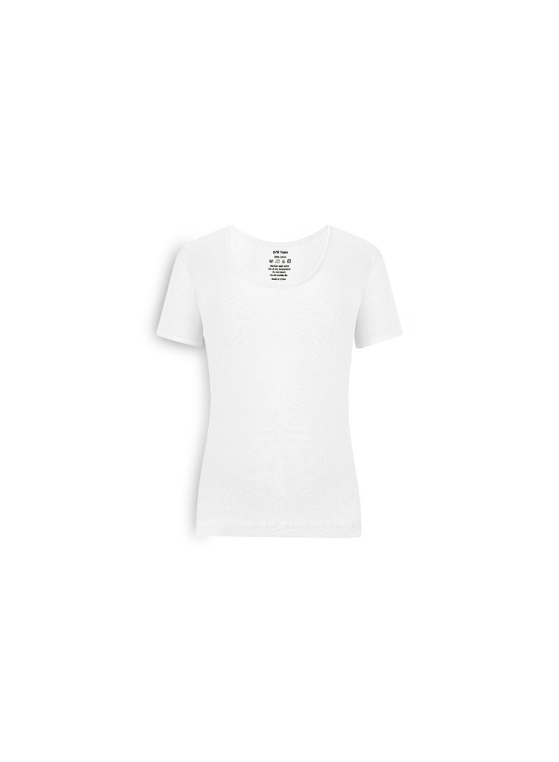 Mariposa Mariposa Girls Undershirts White  2 Pack  - Image 2