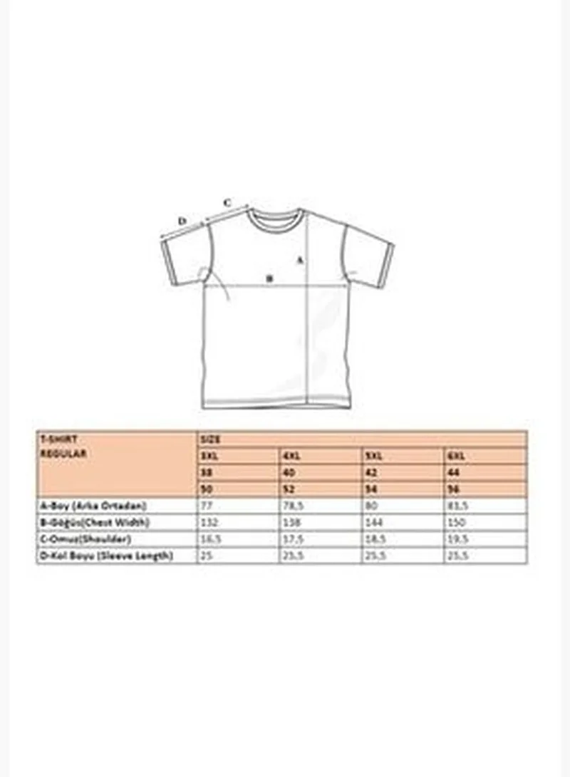 trendyol Black Men's Plus Size Regular/Regular Cut. Comfortable 100% Cotton Basic T-shirt.