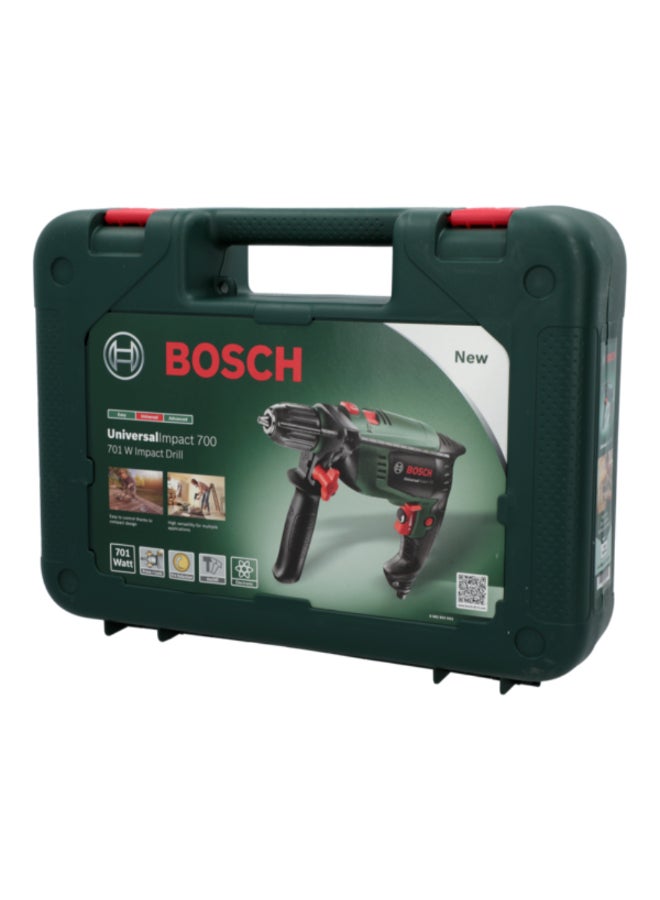 بوش مثقاب بدون مفتاح 701 وات 220 فولت مع ملحقات أسود وأخضر 13 ملم JE0 603 131 070.B - Image 4