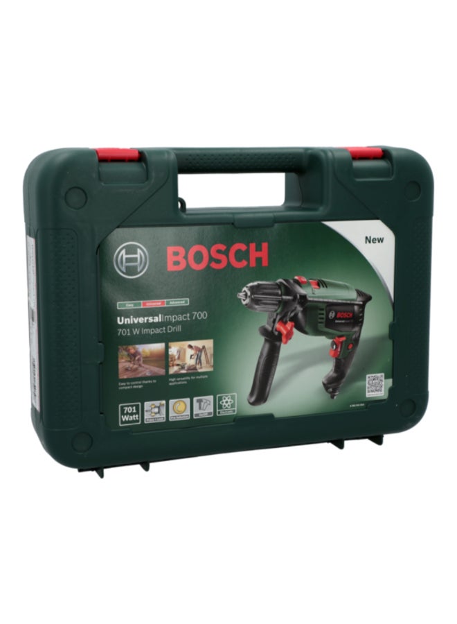 بوش مثقاب بدون مفتاح 701 وات 220 فولت مع ملحقات أسود وأخضر 13 ملم JE0 603 131 070.B - Image 5