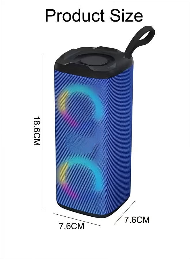 Portable Bluetooth Wireless Speaker with LED Melody with High Volume Stereo Sound Support USB Outdoor RGB Wireless Stereo Round Speaker Surround Sound for Home Party Outdoor Picnic - Image 2